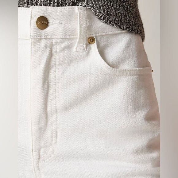 NWT J CREW Slim-wide jean in white size 35 - Picture 4 of 10